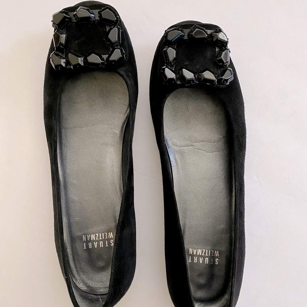 Stuart Weitzman Black Flats